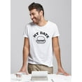 thumbnail image 2 of My Date Burger Food Graphic Men White T-Shirt, Male x-Large, 2 of 4