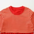 thumbnail image 4 of Zwiiyzr Toddler Girls Long Sleeve Dress Christmas Cotton Casual Dresses Twirly A-Line Skater Dress for School Party 2-7 Years Red, 4 of 5