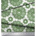 thumbnail image 3 of Soimoi Green Rayon Fabric Artistic Floral Fabric Prints By Yard 42 Inch Wide, 3 of 3