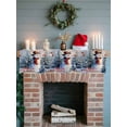 thumbnail image 6 of Christmas Snowman Mantel Scarf Fireplace Decorations for Living Room, Xmas Tree Birds Snowflake Fireplace Mantel Scarf Cover Runner for Halloween/Thanksgiving/Christmas Decor 70"x17", 6 of 6