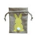 thumbnail image 2 of Bolsas de regalo con cordón de lino de imitación de Pascua, 6 uds., bonitas bolsas de dulces con forma de cola de conejo esquí esquí Gafas de esquí, 2 of 5