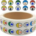 thumbnail image 2 of 2000 pcs Eye Stickers, DaKuan 2 Models Eyeball Stickers, Eyes for Crafts, Sticker Eyes, for Handmade DIY, Crafts and Decorations (Black and White and Colour), 2 of 9