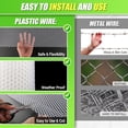 thumbnail image 3 of White Plastic Wire Mesh Fence Roll - 15.7IN x 20FT Plastic Chicken Wire Mesh for Poultry， Chicken Puppy Rabbit, Floral-Plastic Fence, 3 of 7