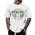 thumbnail image 2 of Rock Roll Graphic Tees for Men 2026 Summer Casual Short Sleeve Crewneck Rock Music Lover T Shirts Streetwear, 2 of 4