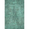 thumbnail image 2 of Addison Rugs Mayfield Washable Transitional Diamond Teal Rectangle Rug, 5' x 7'6", 2 of 6