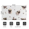 thumbnail image 5 of Pug and Footprint Door Rugs,Washable Non Slip Door Mats Indoor,Decorative Door Mats,Entry Mat Indoor for Entrance,Bedroom,Kitchen,Bathroom,17"x30", 5 of 6