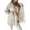 Apricot, variant on Women Waterproof Long Hooded Zip-Up Long Sleeves Rain Jacket Trench Coats Windbreaker Travel Jacket Black XXL