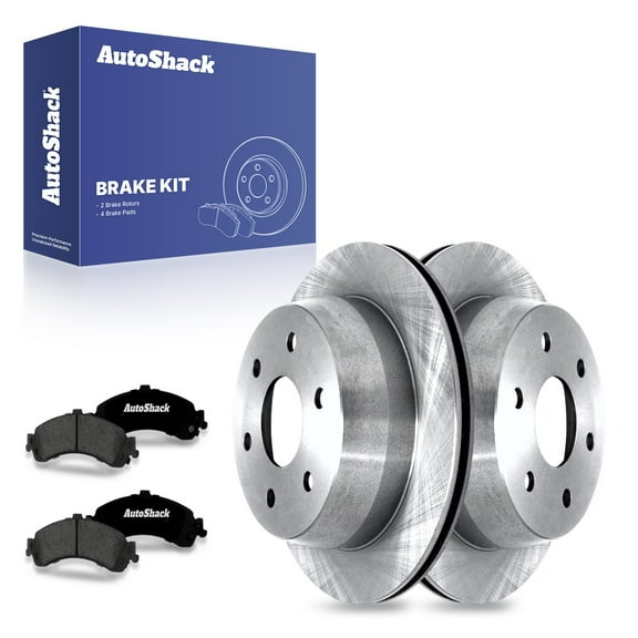 AutoShack 12.78" (324.5 mm) Rear Vented Brake Rotors   Premium Ceramic Brake Pads | Replacement for 2000-2001 GMC Yukon XL 1500 2000-2001 Chevrolet Suburban 1500 2003 GMC Sierra 1500 | 6-PC Brake Kit