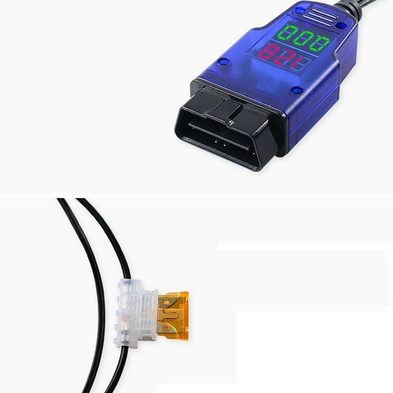 BAIMOQI 2 In 1 Vehicle Power Supply Cable OBD2 Car Memory Saver 2 In 1 Vehicle ECU Emergency Power Supply Cable With Clip-On, As Pictures - Foto 9