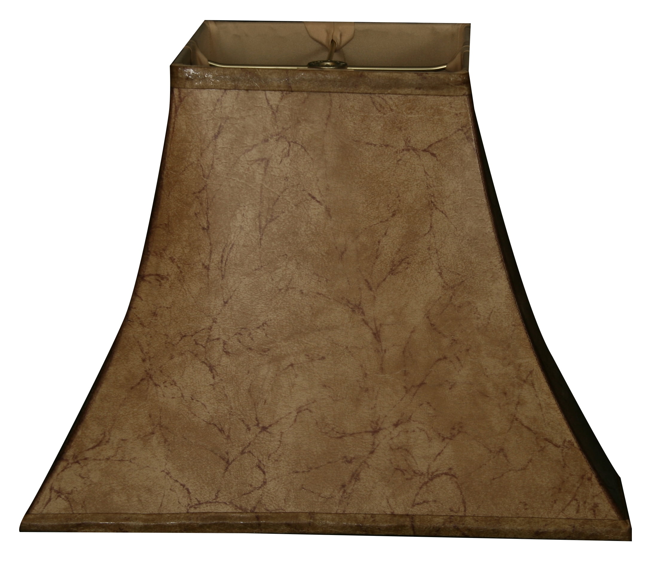 Royal Designs 14 Square Bell Lamp Shade Faux Rawhide
