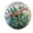 Q, variant on Sunlit Mosaic Stained Glass Suncatcher, 8-Inch Round Acrylic Window Hanging Decor for Home Garden, Colorful Floral and Bird Wall Art Ornament with Hanging Chain