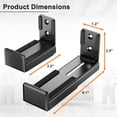 thumbnail image 4 of Soporte de pared para barra de sonido PUTORSEN Universal Dual de 33 libras, negro, 4 of 9