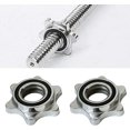 thumbnail image 4 of Secure Your Workout, Solid Steel Weight Lifting Spin-Lock Collars, Chrome Finish For Platform Lifting Workouts (2 Pieces), 4 of 6