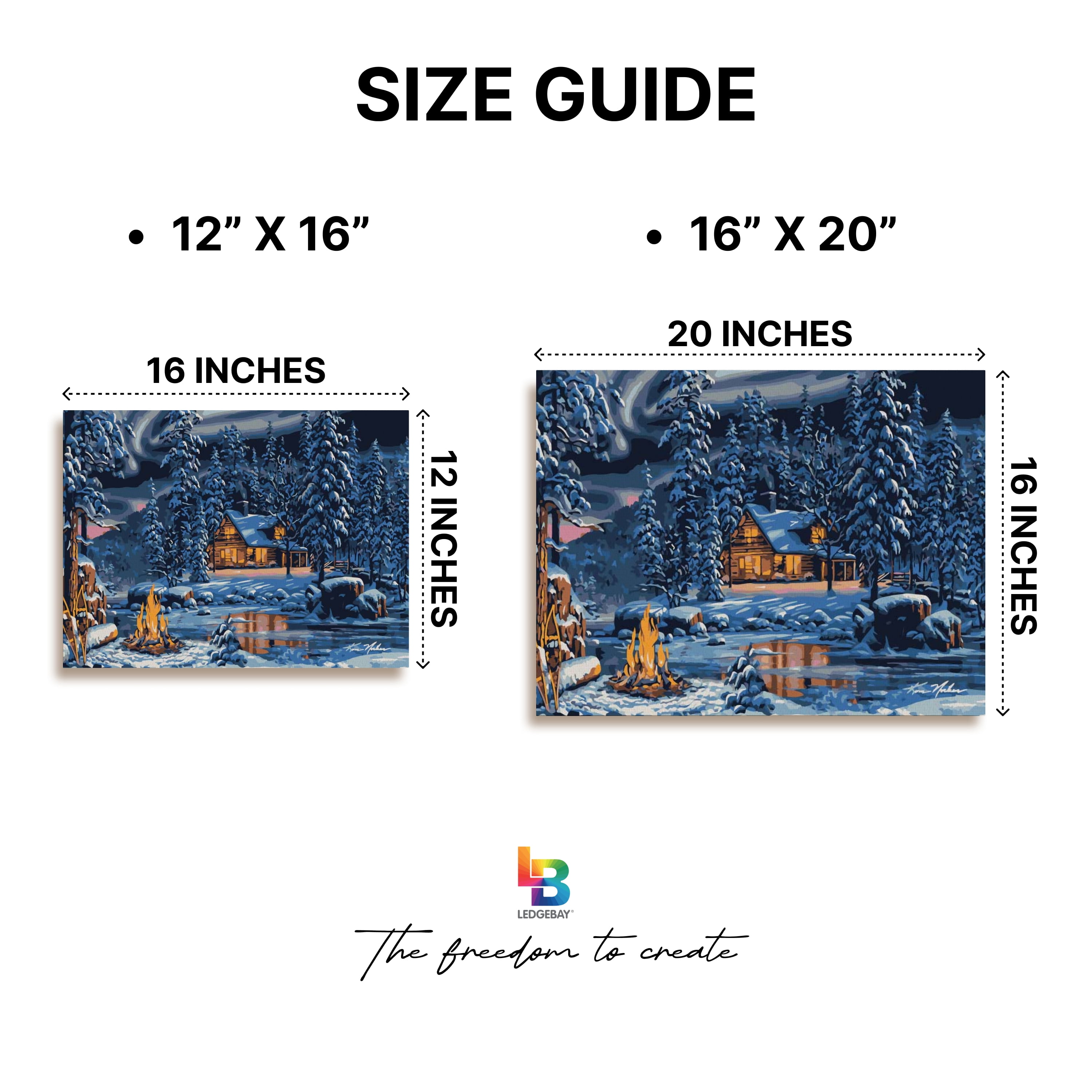 Ledgebay Paint by Number for Adults Crafts for Adults(Aurora Bliss)