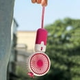 thumbnail image 6 of SLYNSHome Handheld Fan Rechargeable for Kids Cute Portable Mini Travel Fan for Women Girl Birthday Gifts (Red), 6 of 9
