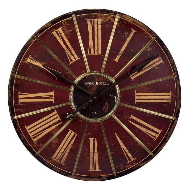 Red Large Wall Clock