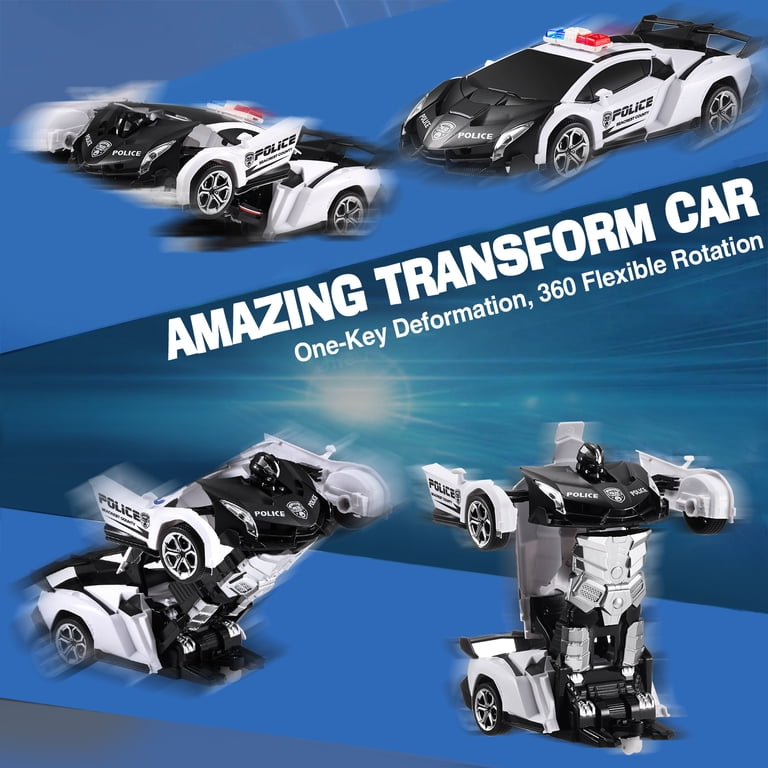 ホビーラジコン I-s robot Zacro Transform RC Car Robot 1:18 Scale Remote Control Car, One