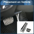thumbnail image 3 of Unique Bargains 1 Set Automatic Foot Pedal Pads Foot Accelerator Pedal Covers for Infiniti Q70 2014-2019 Aluminum Alloy Silver Tone, 3 of 6