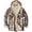 01-Brown2016, variant on SONXAHE Fleece Lined Plaid Zip Up Hooded Shacket For Men Long Sleeve Warm Winter Outerwear Coat