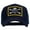 Navy, variant on Skull Choppers Red Eyes Patched Cap - Red OSFM