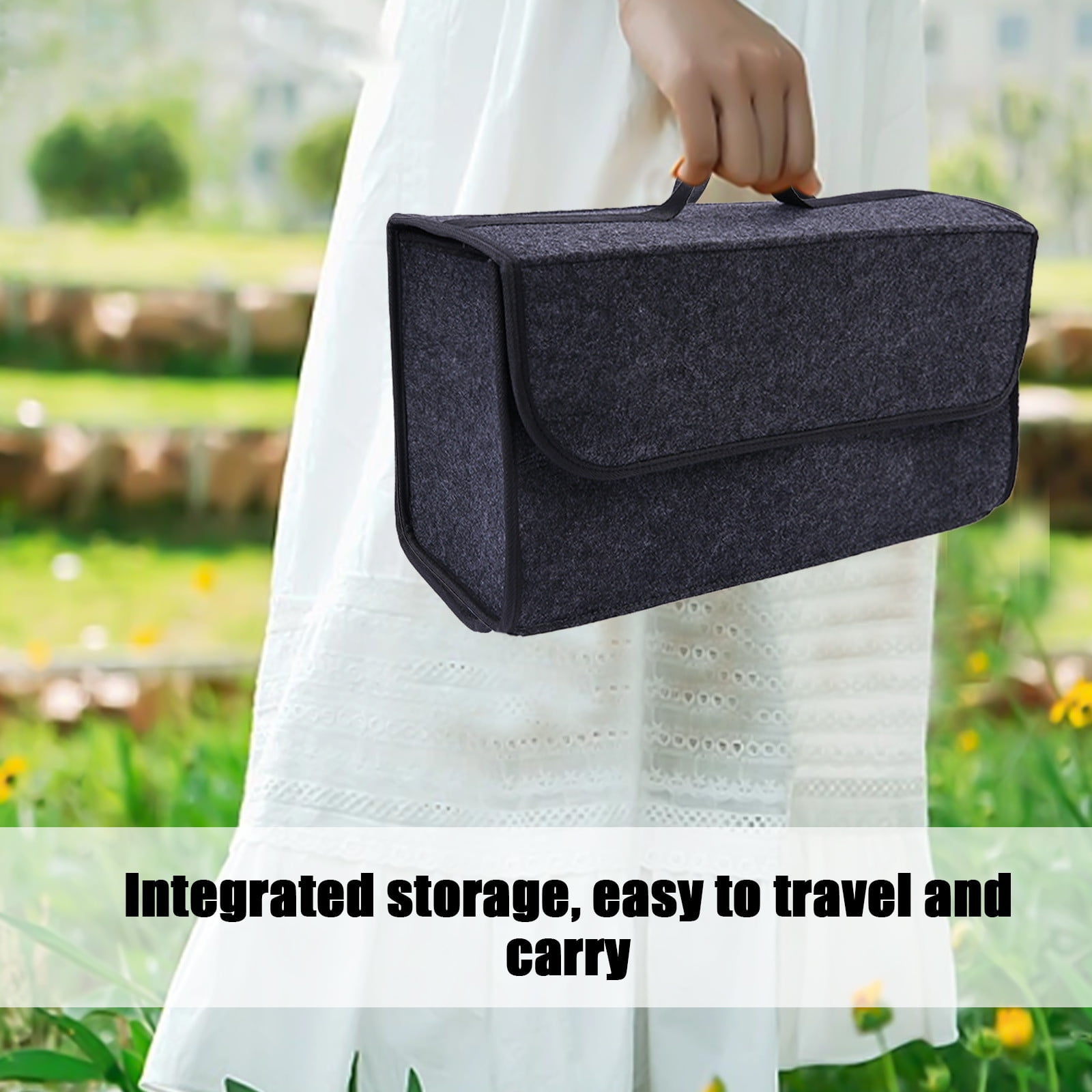 Sac De Rangement Pliable Pour Coffre De Voiture – Organisateur Universel Noir