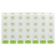 thumbnail image 2 of Ezy Dose Weekly (7-Day) Pill Organizer, 4 Times a Day, Push Button, Pop-Out Travel Compartments, 2 of 4