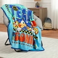 thumbnail image 2 of Sonic the Hedgehog Kids Blue Silky Soft Throw Blanket, 40x50, 2 of 6