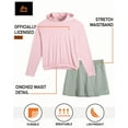 thumbnail image 3 of RBX Girls Athletic Skort and Soft Ribbed Hoodie Sweatshirt for Big Girls 2 Piece Set, 3 of 7
