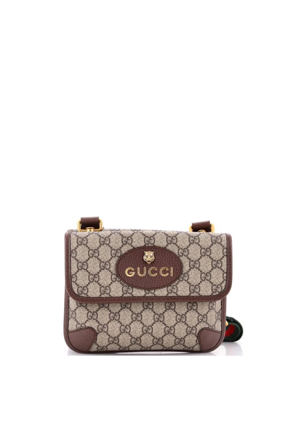 Pre-Owned Neo Vintage Flap Messenger GG Coated Canvas Small By Rebag