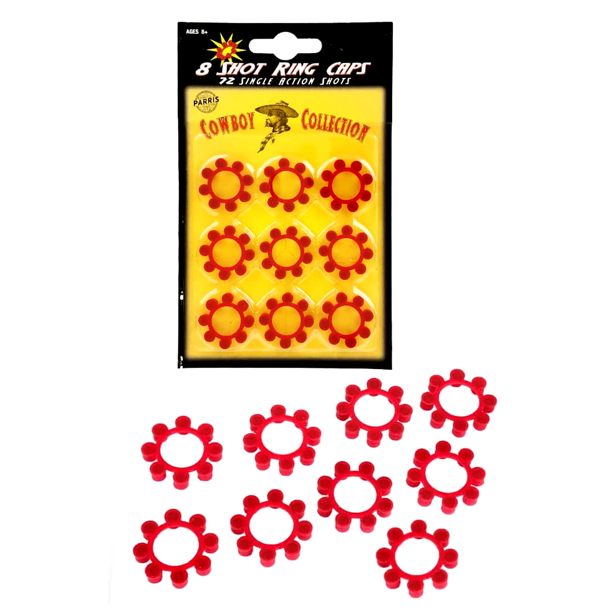2 PACKS OF 8 SHOT RING CAPS