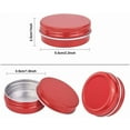 thumbnail image 2 of 30 Packs 1oz Red Round Tin Cans Screw Top Aluminum Cans, 2 of 7