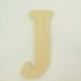 thumbnail image 4 of Package of 1, 16 Inch X 3/4" Thickness Baltic Birch Wood Letter J in The Goudy Heavy Font, Thick, Upper Case for Art & Craft Project, Made in USA, 4 of 4