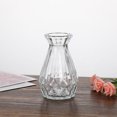 thumbnail image 4 of Clear Glass Vase Small Decorative Flower Vase for Home Decor Table Centerpiece Living Room Bedroom Office Floral Arrangement Buds Vase, 4 of 6