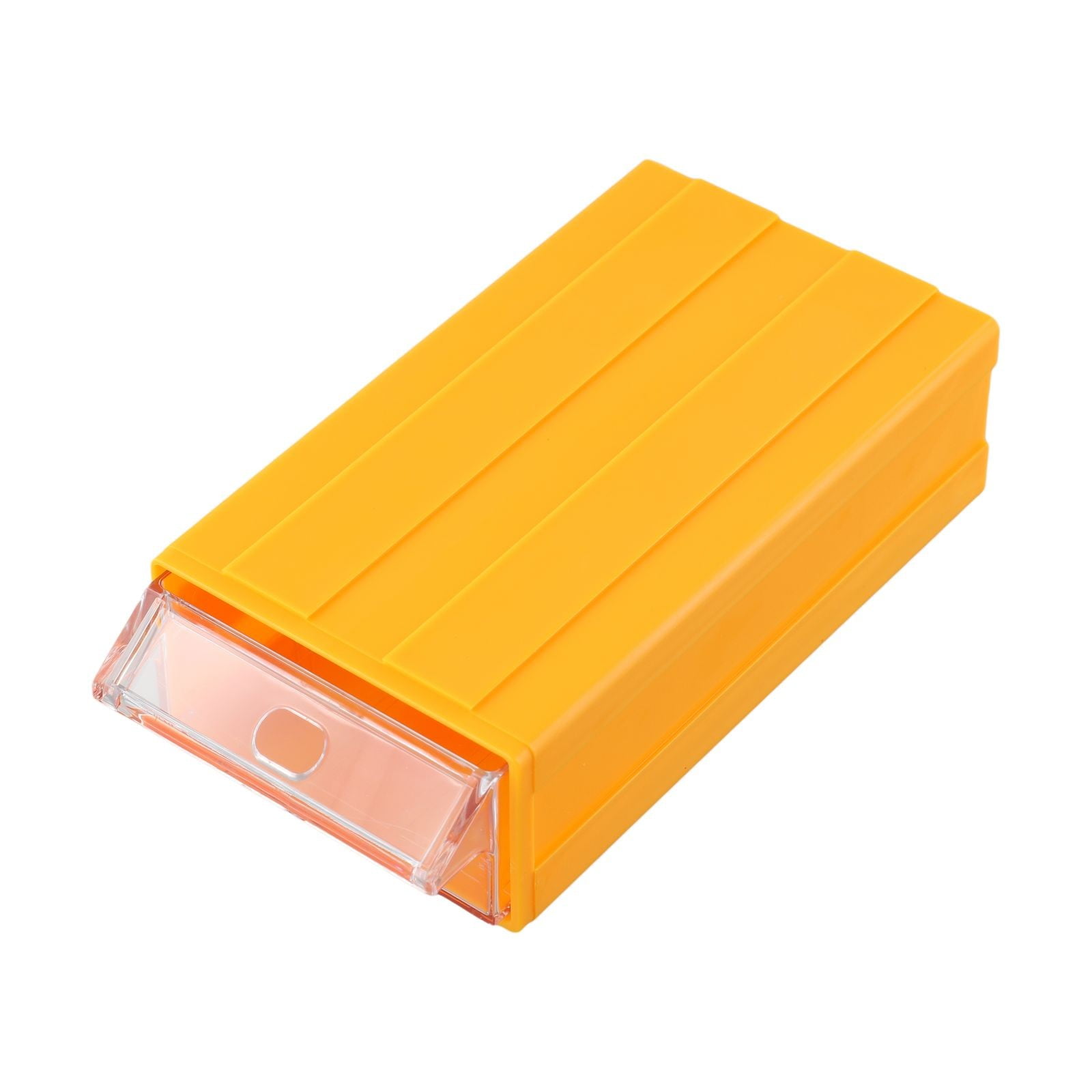 Hardware Tool Storage Box Stackable Plastic Screw Nail Beads Storage Container Component Drawer Toolbox Organizer 2Pcs Yellow Smile Home