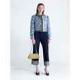 thumbnail image 3 of Scoop Women’s and Women's Plus Cropped Trucker Jacket with Puff Sleeves, Sizes XS-4X, 3 of 7