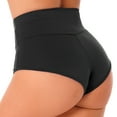 thumbnail image 4 of YEAHDOR Womens High Waist Fitness Yoga Shorts High Waist Stretchy Tight Shorts Gym Dance Booty Shorts Black M, 4 of 7