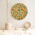 thumbnail image 5 of Cauagu Leaves Avocado Print Bone China Decorative Plate, Wall Mount Plate Holiday Decor Decorative Ceramic Plates with Stand Elegant Household Plates Decorative-6in, 5 of 6