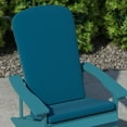 thumbnail image 3 of BizChair Set of 2 All Weather Indoor/Outdoor High Back Adirondack Chair Cushions, Patio Furniture Replacement Cushions - Teal, 3 of 13