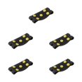 thumbnail image 1 of Eigraketly Antideslizante Nieve Hielo Escalada Picos Agarres Crampon Studs 5-Stud Zapatos Cubre Suministros al aire libre Type2, 1 of 6