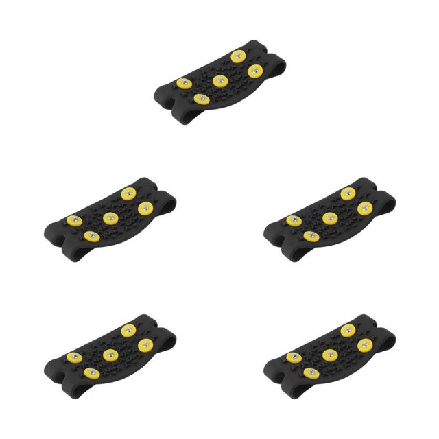 Eigraketly Antideslizante Nieve Hielo Escalada Picos Agarres Crampon Studs 5-Stud Zapatos Cubre Suministros al aire libre Type2
