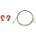 thumbnail image 3 of 4X 1: 10 RC Crawler Accessories Metal Trailer Wire Rope Tow Rope with Hooks for RC Car 1/10 D90 Axial SCX10 Truck RC Car, 3 of 7
