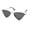 Gold Black, variant on Womens Metal Rim Triangular Pimp Style Cat Eye Sunglasses Pink Purple