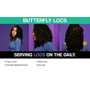 Darling Butterfly Locs Crochet Hair 2X Pack, 12 inch, #1B, Adult, Female