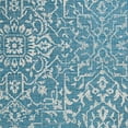 thumbnail image 3 of Couristan 4.5' x 18.5' Ocean  Blue and Ivory Outdoor Floral Rectangular Area Throw Rug Runner, 3 of 4