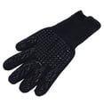 thumbnail image 4 of Guantes de cocina resistentes al calor, antideslizantes, reversibles, con forro de poliéster y algodón, para asar y cocinar en barbacoa., 4 of 14