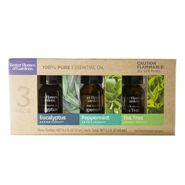 Better Homes Gardens 3 Pack 100 Pure Essential Oil Set
