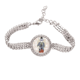 thumbnail image 1 of Acuarela ropa perro encantador ilustración Pulsera de tobillera de cadena de tenis, joyería de diamantes, 1 of 3