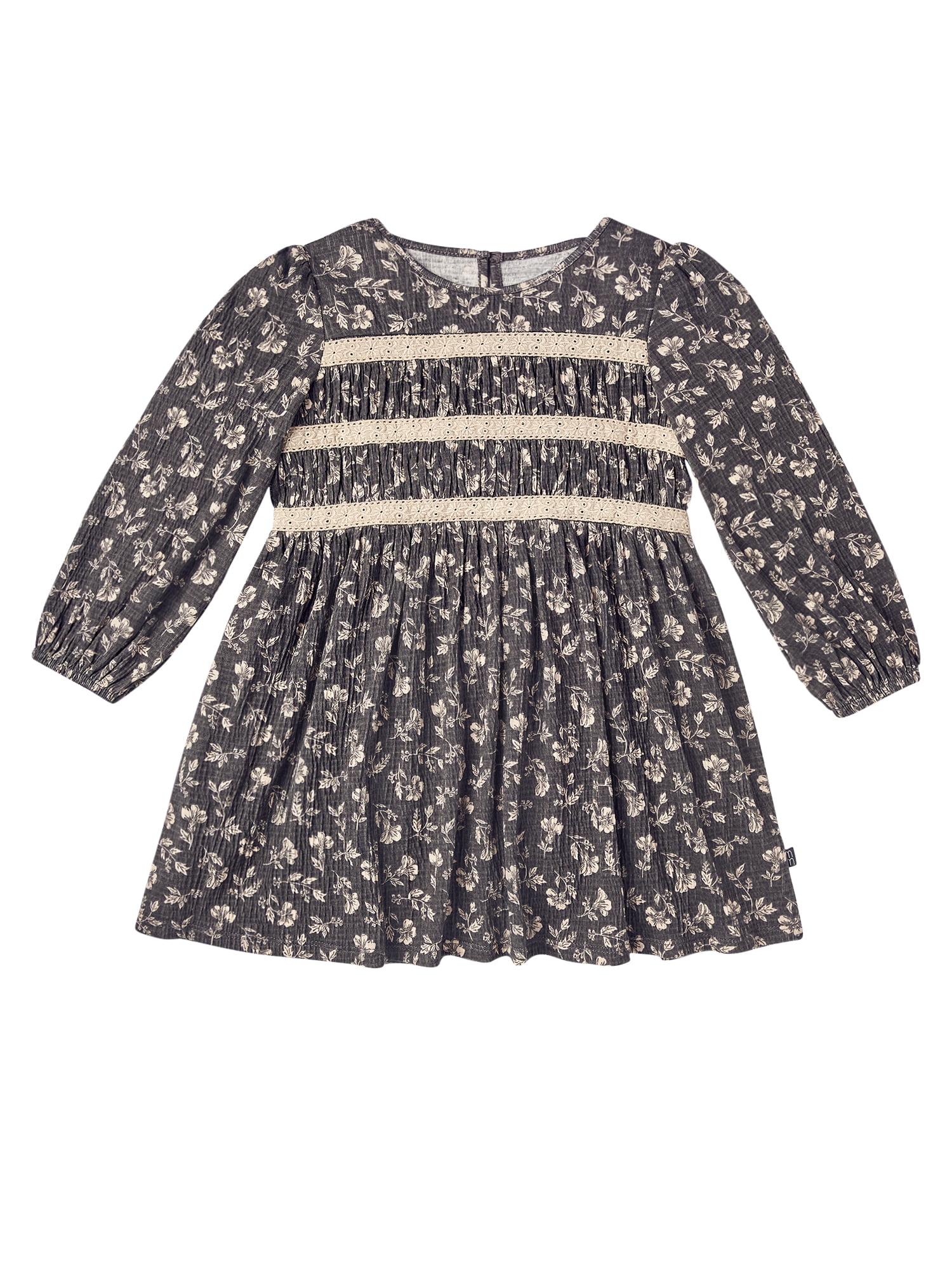 Modern Moments by Gerber Toddler Girl Smocked Bodice Dress, 12 Months - 5T