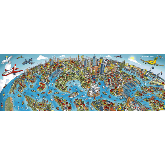 Schimdt Puzzle Panorama 1000 Pièces Sidney (59595)