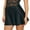 Black, variant on Rdhnmea Women's Elegant Satin Mini Skirt, Lace Trim Mini Bow Silk Skirt